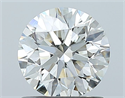 Natural Diamond 1.00 Carats, Round with Excellent Cut, K Color, VS2 Clarity and Certified by GIA