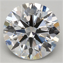 Lab Grown Diamond 4.06 Carats, Round with Excellent Cut, D Color, IF Clarity and Certified by GIA