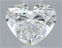 Natural Diamond 0.51 Carats, Heart with  Cut, H Color, SI1 Clarity and Certified by GIA