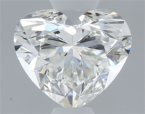 Picture of Natural Diamond 0.51 Carats, Heart with  Cut, H Color, SI1 Clarity and Certified by GIA