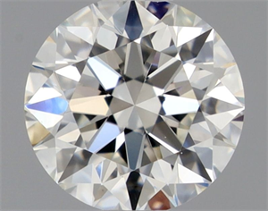 Picture of Natural Diamond 0.52 Carats, Round with Excellent Cut, H Color, VS1 Clarity and Certified by GIA