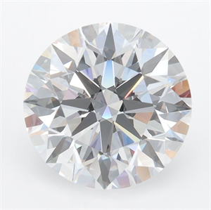 Picture of Lab Grown Diamond 3.01 Carats, Round with Ideal Cut, D Color, VVS1 Clarity and Certified by IGI