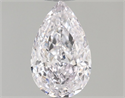 Natural Diamond 0.54 Carats, Pear with  Cut, E Color, VVS2 Clarity and Certified by GIA