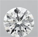 Natural Diamond 2.43 Carats, Round with Excellent Cut, F Color, VVS1 Clarity and Certified by GIA