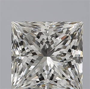 Picture of Natural Diamond 0.81 Carats, Princess with  Cut, F Color, VVS2 Clarity and Certified by IGI