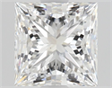 Natural Diamond 0.91 Carats, Princess with  Cut, F Color, VS2 Clarity and Certified by GIA