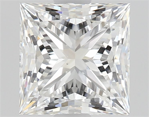 Foto Diamante Natural 0.91 quilates, Princesa , Color F, claridad VS2 y certificado GIA de