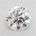 Lab Grown Diamond 1.03 Carats, Round with Ideal Cut, D Color, VVS2 Clarity and Certified by IGI