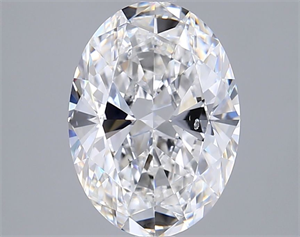 Picture of Natural Diamond 3.01 Carats, Oval with  Cut, E Color, SI1 Clarity and Certified by GIA