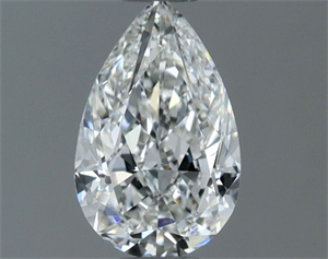 Picture of Natural Diamond 0.50 Carats, Pear with  Cut, H Color, VS1 Clarity and Certified by GIA