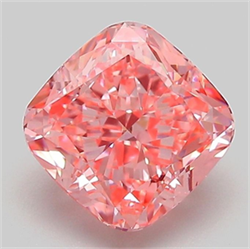 Picture of Lab Grown Diamond 2.09 Carats, CUSHION MODIFIED with  Cut, Fancy Vivid Pink Color, VVS2 Clarity and Certified by IGI