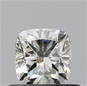 Natural Diamond 0.53 Carats, Cushion with  Cut, J Color, VS2 Clarity and Certified by GIA