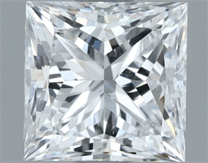 Picture of Natural Diamond 1.00 Carats, Princess with  Cut, D Color, VS2 Clarity and Certified by GIA
