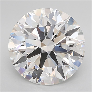 Picture of Lab Grown Diamond 6.38 Carats, Round with Ideal Cut, E Color, IF Clarity and Certified by IGI