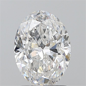 Picture of Natural Diamond 1.50 Carats, Oval with  Cut, E Color, SI2 Clarity and Certified by GIA