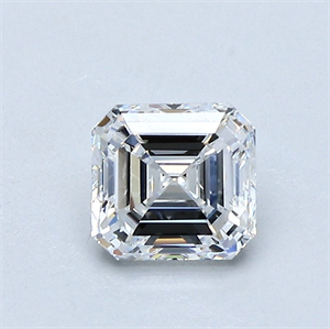 Picture of Natural Diamond 0.91 Carats, Asscher with  Cut, G Color, VVS1 Clarity and Certified by GIA