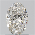 Natural Diamond 0.90 Carats, Oval with  Cut, H Color, VS1 Clarity and Certified by GIA
