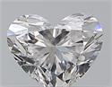 Natural Diamond 0.30 Carats, Heart with  Cut, D Color, VVS2 Clarity and Certified by GIA