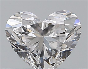 Picture of Natural Diamond 0.30 Carats, Heart with  Cut, D Color, VVS2 Clarity and Certified by GIA