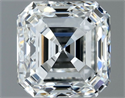 Natural Diamond 1.01 Carats, Asscher with  Cut, G Color, VVS2 Clarity and Certified by IGI