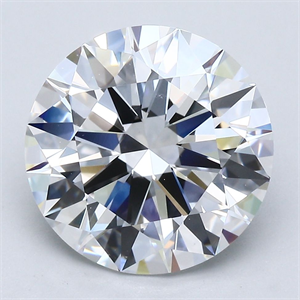 Picture of Natural Diamond 5.13 Carats, Round with Excellent Cut, E Color, VS2 Clarity and Certified by GIA