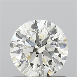 Picture of Natural Diamond 0.83 Carats, Round with Excellent Cut, K Color, I1 Clarity and Certified by GIA