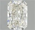 Natural Diamond 0.50 Carats, Radiant with  Cut, I Color, VS2 Clarity and Certified by IGI