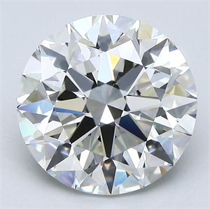 Picture of Natural Diamond 3.61 Carats, Round with Excellent Cut, I Color, VS1 Clarity and Certified by GIA