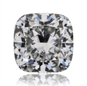 Natural Diamond 0.58 Carats, Cushion with  Cut, D Color, VVS2 Clarity and Certified by GIA