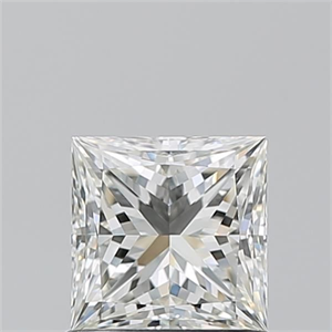 Picture of Natural Diamond 1.02 Carats, Princess with  Cut, I Color, IF Clarity and Certified by GIA