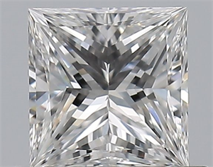 Picture of Natural Diamond 0.60 Carats, Princess with  Cut, E Color, VS1 Clarity and Certified by GIA