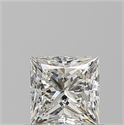 Natural Diamond 0.81 Carats, Princess with  Cut, I Color, VVS2 Clarity and Certified by GIA