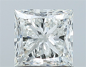 Picture of Natural Diamond 1.01 Carats, Princess with  Cut, H Color, SI2 Clarity and Certified by GIA