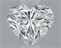 Natural Diamond 0.40 Carats, Heart with  Cut, I Color, VVS1 Clarity and Certified by GIA
