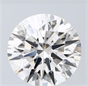 Lab Grown Diamond 4.56 Carats, Round with Ideal Cut, G Color, VS2 Clarity and Certified by IGI
