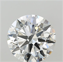 Lab Grown Diamond 3.09 Carats, Round with Ideal Cut, F Color, VVS2 Clarity and Certified by IGI