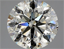 Diamante Natural 2.64 quilates, Redondo , Color J, claridad SI2 y certificado HRD
