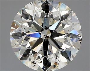Foto Diamante Natural 2.64 quilates, Redondo , Color J, claridad SI2 y certificado HRD de