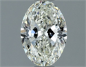Natural Diamond 1.01 Carats, Oval with  Cut, I Color, VS2 Clarity and Certified by IGI