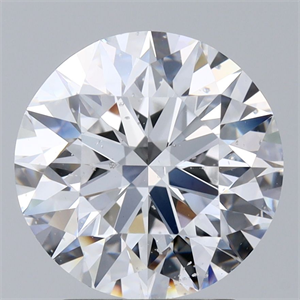 Picture of Natural Diamond 2.80 Carats, Round with Excellent Cut, D Color, SI2 Clarity and Certified by GIA