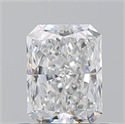 Natural Diamond 0.70 Carats, Radiant with  Cut, E Color, SI1 Clarity and Certified by GIA