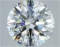 Natural Diamond 2.51 Carats, Round with Excellent Cut, H Color, VS1 Clarity and Certified by GIA