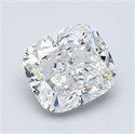 Natural Diamond 1.31 Carats, Cushion with  Cut, F Color, VS1 Clarity and Certified by GIA