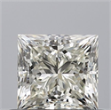 Natural Diamond 0.70 Carats, Princess with  Cut, K Color, VVS2 Clarity and Certified by GIA