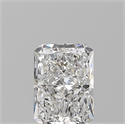 Natural Diamond 0.58 Carats, Radiant with  Cut, E Color, VVS2 Clarity and Certified by GIA