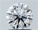 Diamante Natural 1.00 quilates, Redondo , Color G, claridad SI1 y certificado GIA