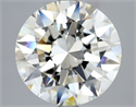 Natural Diamond 4.01 Carats, Round with Excellent Cut, I Color, VVS2 Clarity and Certified by GIA