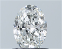 Natural Diamond 0.70 Carats, Oval with  Cut, G Color, SI1 Clarity and Certified by GIA