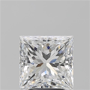 Foto Diamante Natural 3.01 quilates, Princesa , Color E, claridad SI1 y certificado GIA de