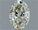 Natural Diamond 1.21 Carats, Oval with  Cut, L Color, VVS2 Clarity and Certified by IGI